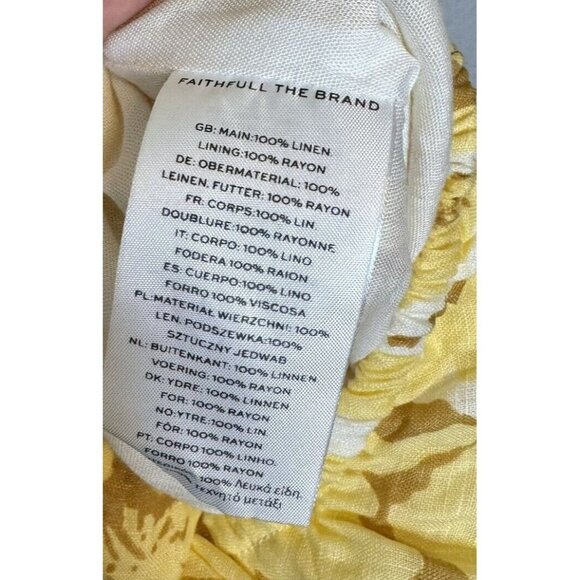 Faithfull the Brand Yellow Floral Dress - Picture 8 of 8